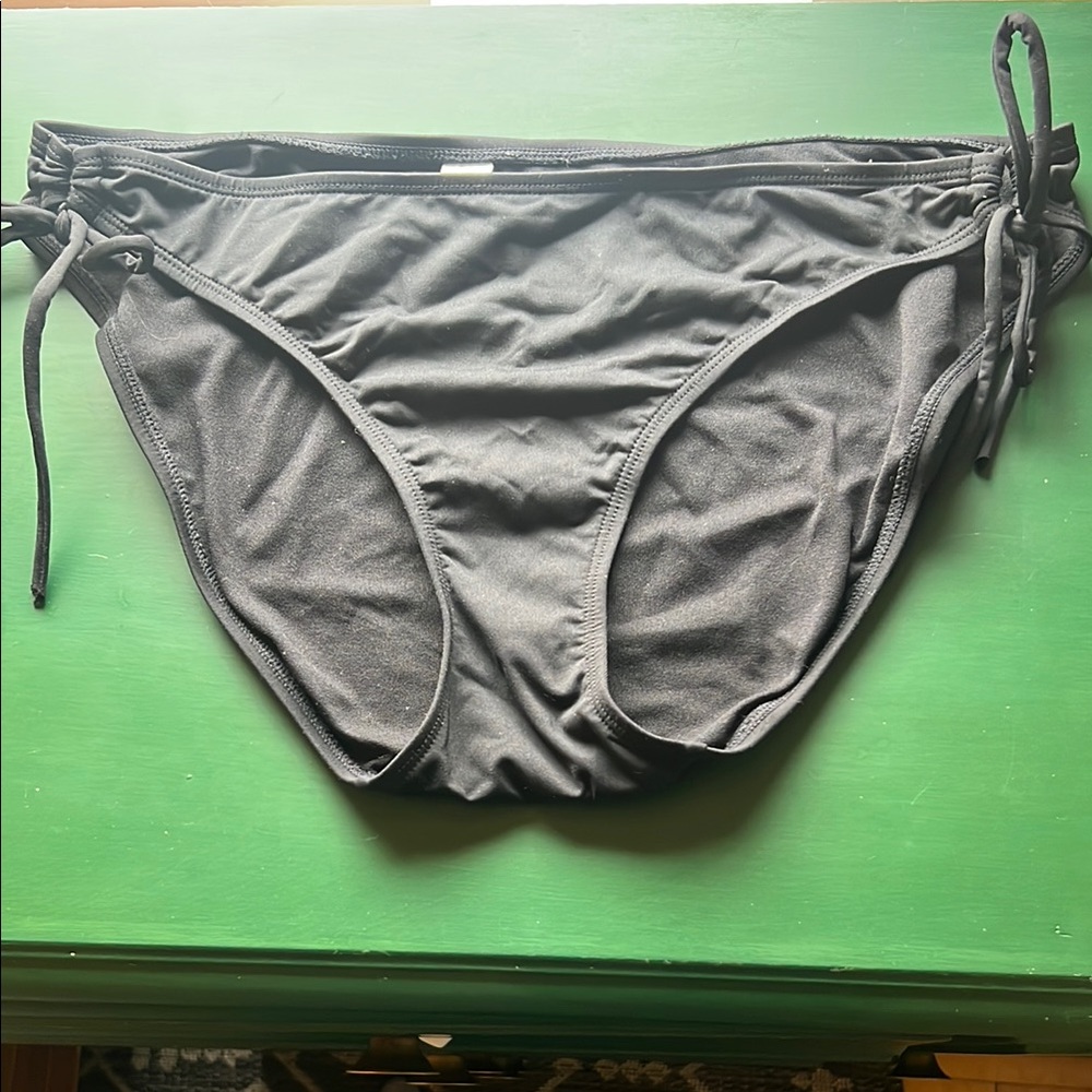 Black Bikini Bottom with Side Ties